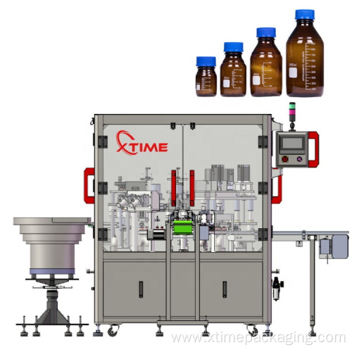 vial unscramble filling plugging capping machine